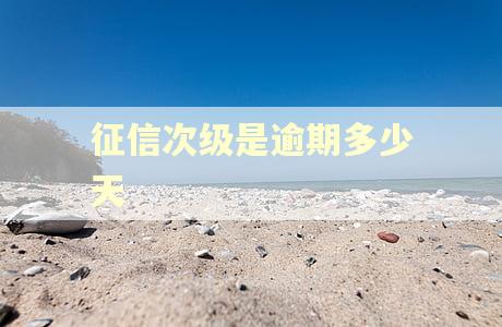 征信次级是逾期多少天