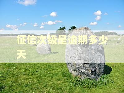 征信次级是逾期多少天