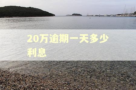 20万逾期一天多少利息