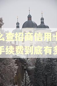怎么查招商信用卡逾期手续费到底有多少