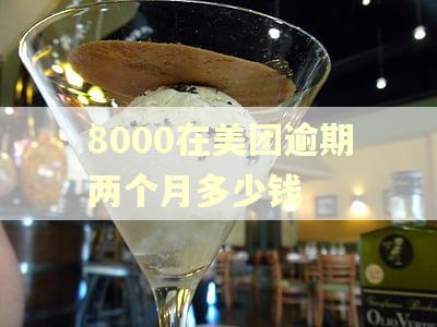 8000在美团逾期两个月多少钱