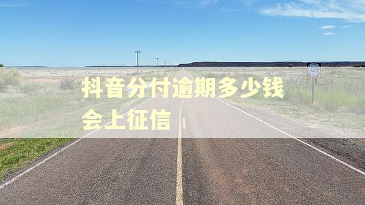 抖音分付逾期多少钱会上征信 抖音分付逾期多少钱会上征信
