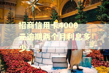 招商信用卡4000元逾期两个月利息多少