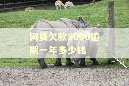 网贷欠款8000逾期一年多少钱 网贷欠款8000逾期一年多少钱
