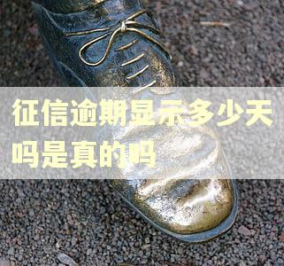 征信逾期显示多少天吗是真的吗