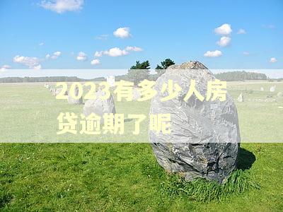 2023有多少人房贷逾期了呢