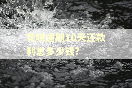 花呗逾期10天还款利息多少钱?