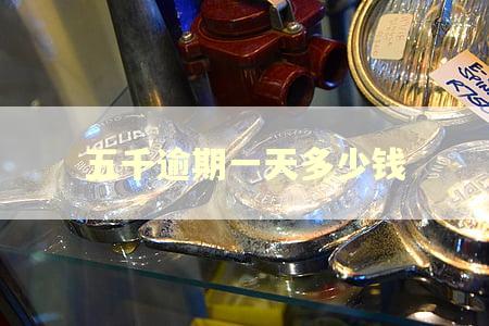 五千逾期一天多少钱