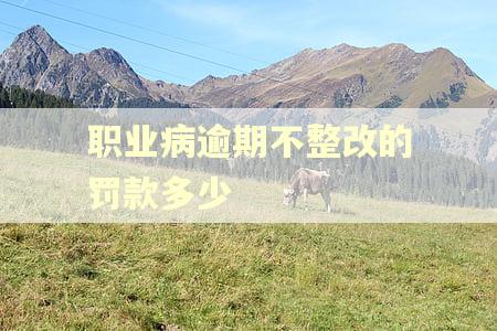 职业病逾期不整改的罚款多少
