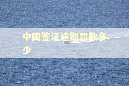 中国签证逾期罚款多少