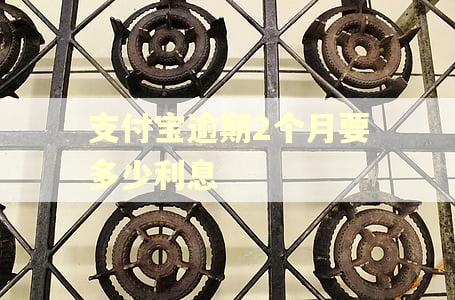 支付宝逾期2个月要多少利息 支付宝逾期2个月要多少利息
