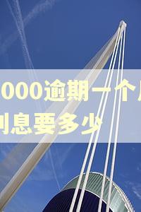 7000逾期一个月利息要多少