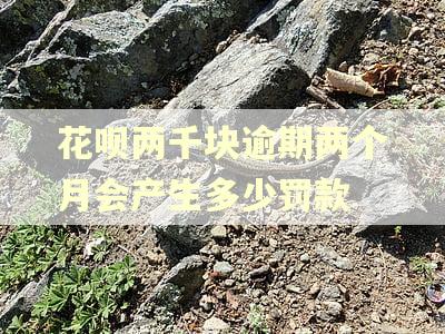 花呗两千块逾期两个月会产生多少罚款