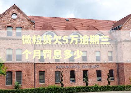 微粒贷欠5万逾期三个月罚息多少 微粒贷欠5万逾期三个月罚息多少