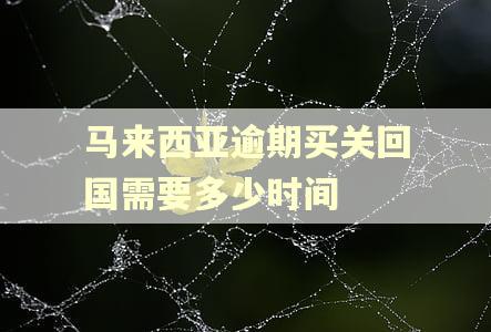 马来西亚逾期买关回国需要多少时间