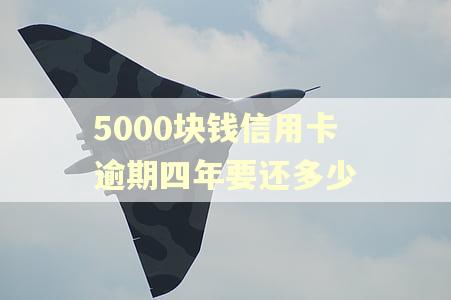 5000块钱信用卡逾期四年要还多少