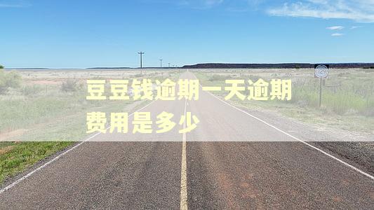 豆豆钱逾期一天逾期费用是多少