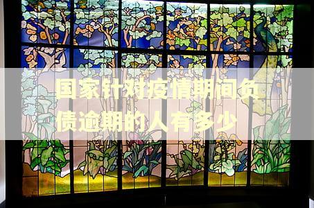国家针对疫情期间负债逾期的人有多少