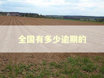 全国有多少逾期的 全国有多少逾期的