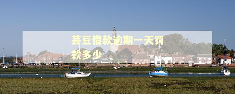 芸豆借款逾期一天罚款多少