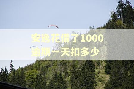 安逸花借了1000逾期一天扣多少