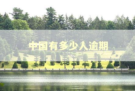 中国有多少人逾期