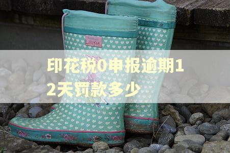 印花税0申报逾期12天罚款多少