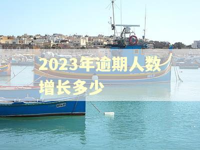 2023年逾期人数增长多少