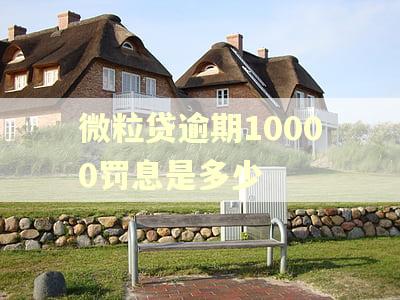 微粒贷逾期10000罚息是多少