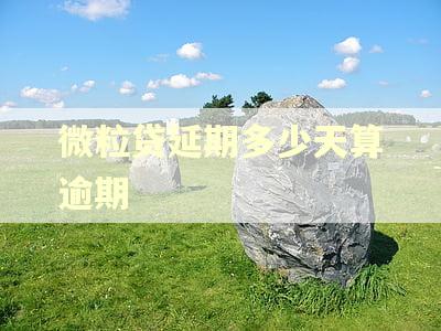 微粒贷延期多少天算逾期