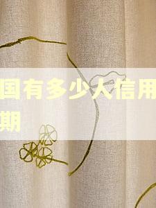 中国有多少人信用卡逾期