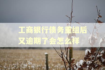 工商银行债务重组后又逾期了会怎么样