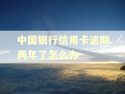 中国银行信用卡逾期两年了怎么办
