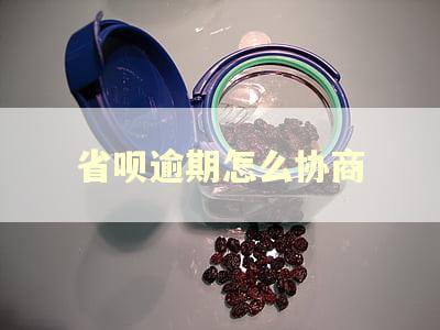 省呗逾期怎么协商