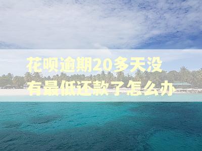 花呗逾期20多天没有最低还款了怎么办 花呗逾期20多天没有最低还款了怎么办