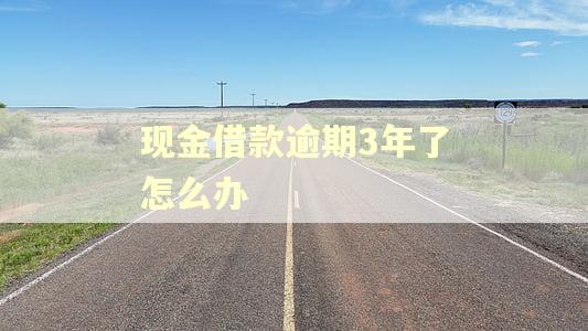 现金借款逾期3年了怎么办