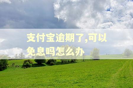 支付宝逾期了,可以免息吗怎么办