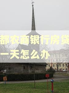 成都农商银行房贷逾期一天怎么办