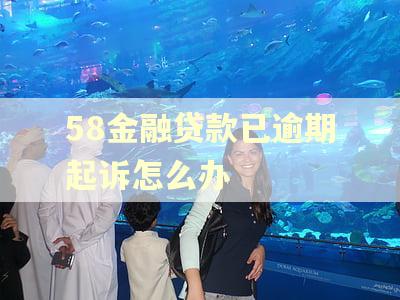 58金融贷款已逾期起诉怎么办