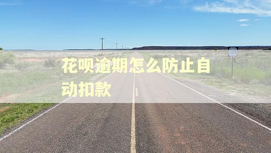 花呗逾期怎么防止自动扣款