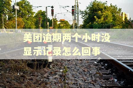 美团逾期两个小时没显示记录怎么回事