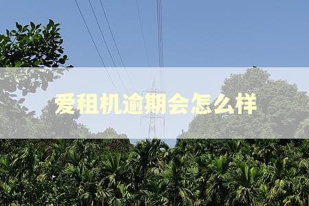 爱租机逾期会怎么样