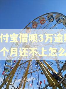 支付宝借呗3万逾期四个月还不上怎么办