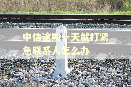 中信逾期一天就打紧急联系人怎么办