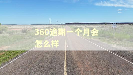 360逾期一个月会怎么样 360逾期一个月会怎么样