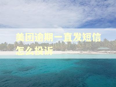 美团逾期一直发短信怎么投诉
