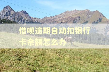 借呗逾期自动扣银行卡余额怎么办 借呗逾期自动扣银行卡余额怎么办