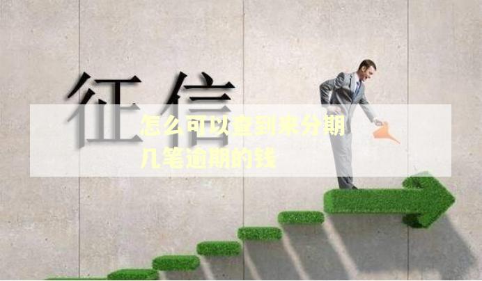 怎么可以查到来分期几笔逾期的钱