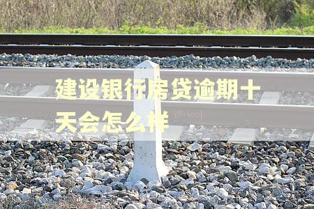 建设银行房贷逾期十天会怎么样
