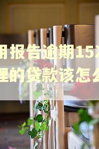 信用报告逾期15次办理的贷款该怎么分类